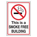 Heavy Duty No Smoking Decal - Smoke 
Free Building